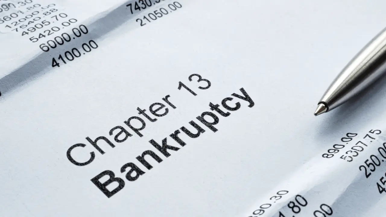 Can you be sued if you file Chapter 13 bankruptcy protection document with financial figures