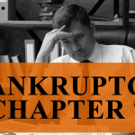 what can you not do after Chapter 7 bankruptcy — stressed man reviewing debt documents at desk